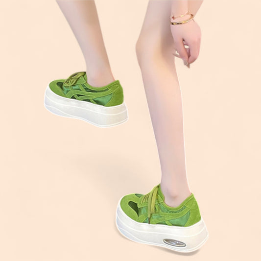 Zapatillas Plataforma Verdes Verde Vital