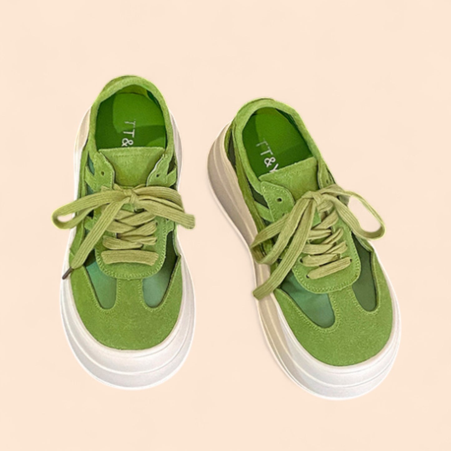 Zapatillas Plataforma Verdes Verde Vital
