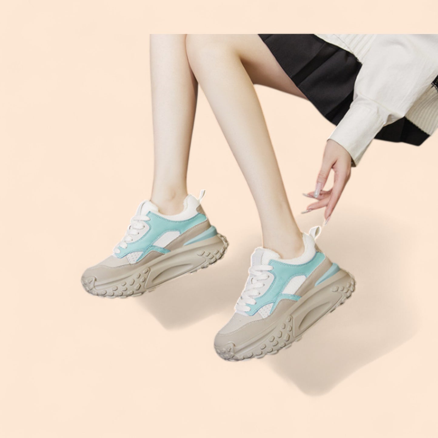 Zapatillas Plataforma Verdes Verde Menta