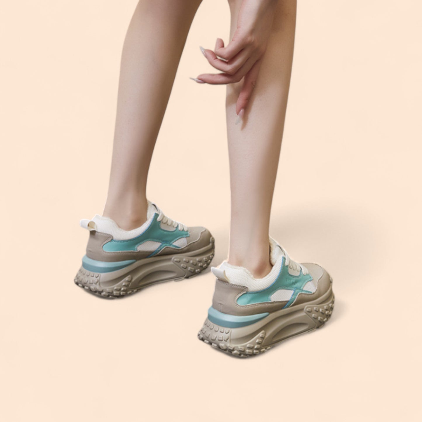 Zapatillas Plataforma Verdes Verde Menta