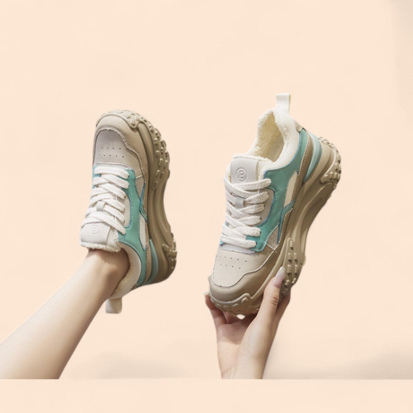 Zapatillas Plataforma Verdes Verde Menta