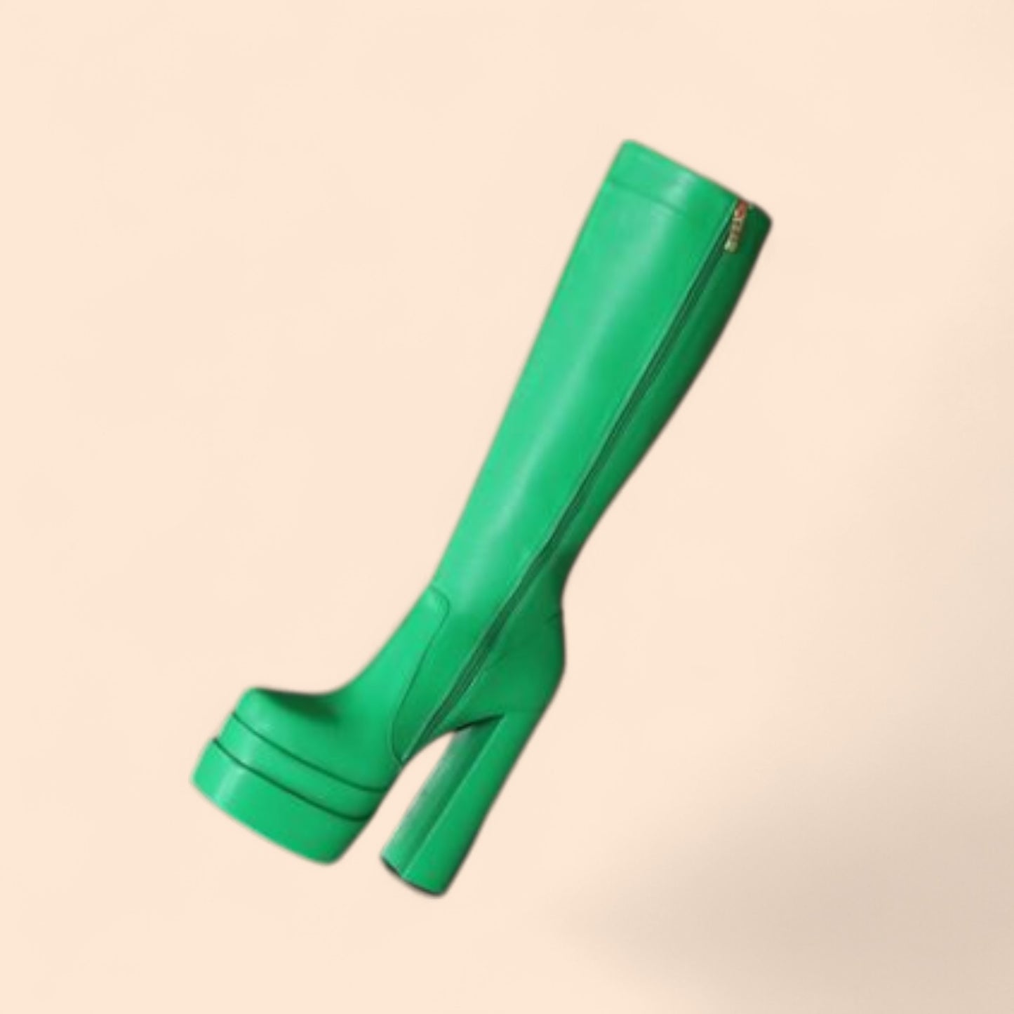 Botas Verdes Plataforma Esmeralda Rebelde