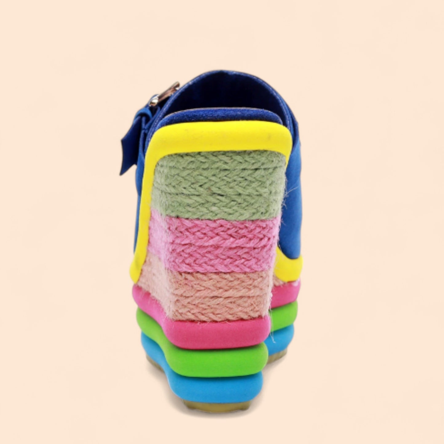 Sandalias Azules Plataforma Azul Fiesta
