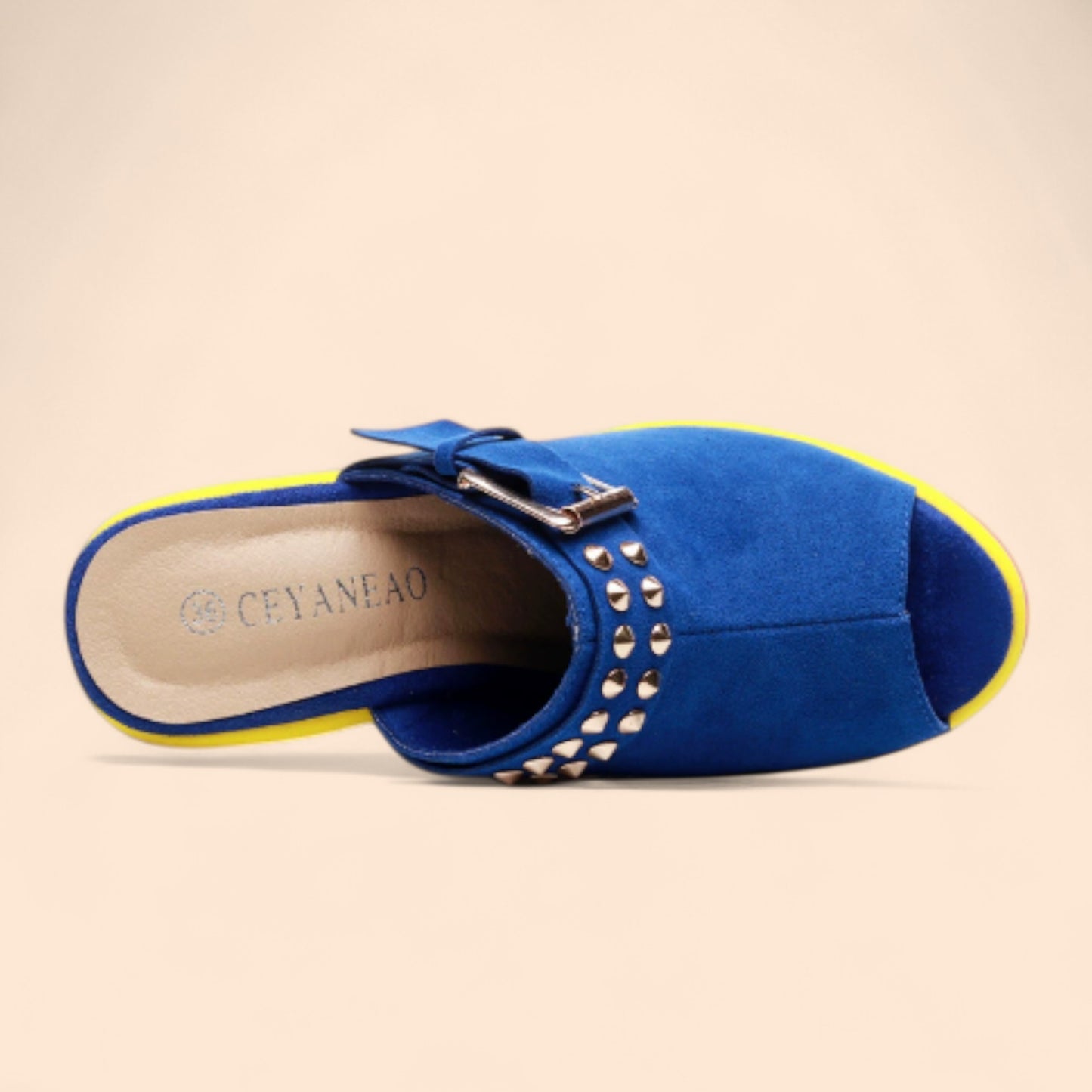 Sandalias Azules Plataforma Azul Fiesta