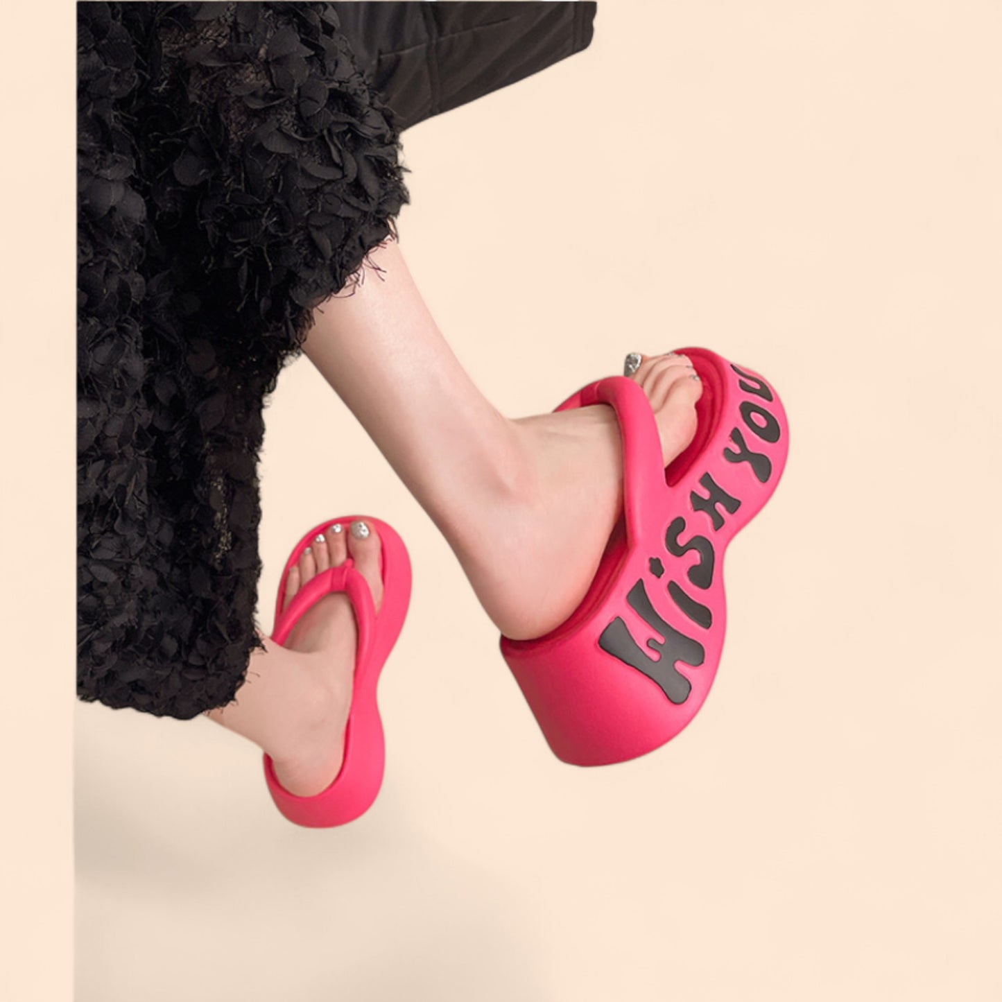 Chanclas Rojas Plataforma Roja Street