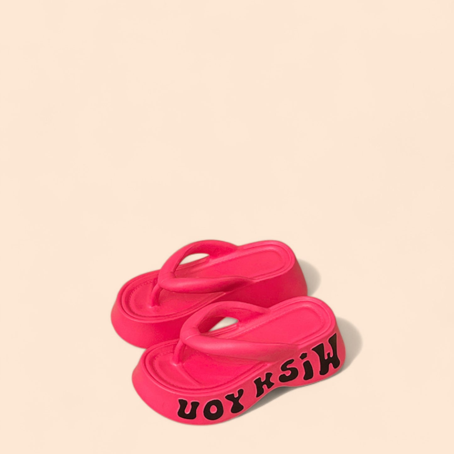 Chanclas Rojas Plataforma Roja Street