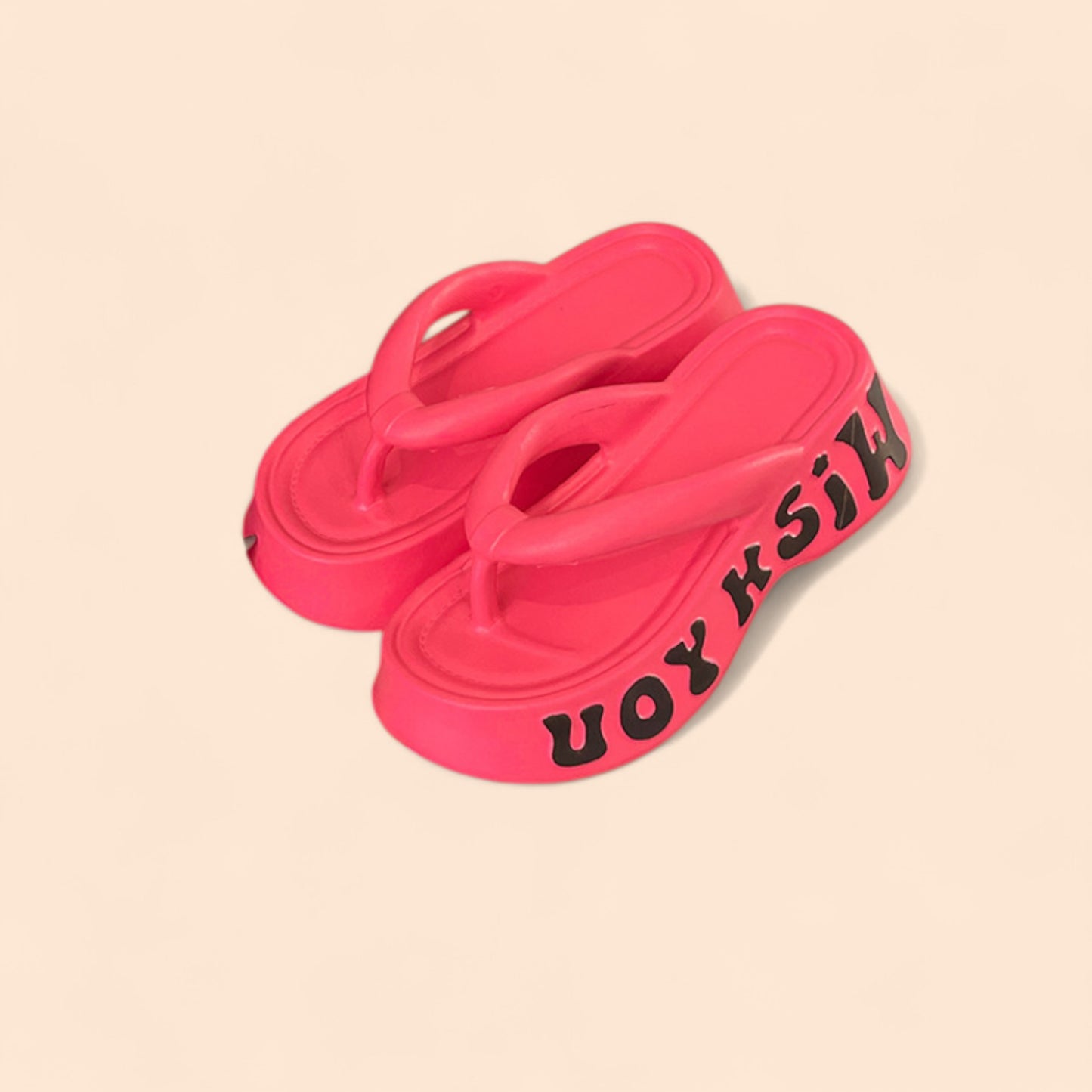 Chanclas Rojas Plataforma Roja Street