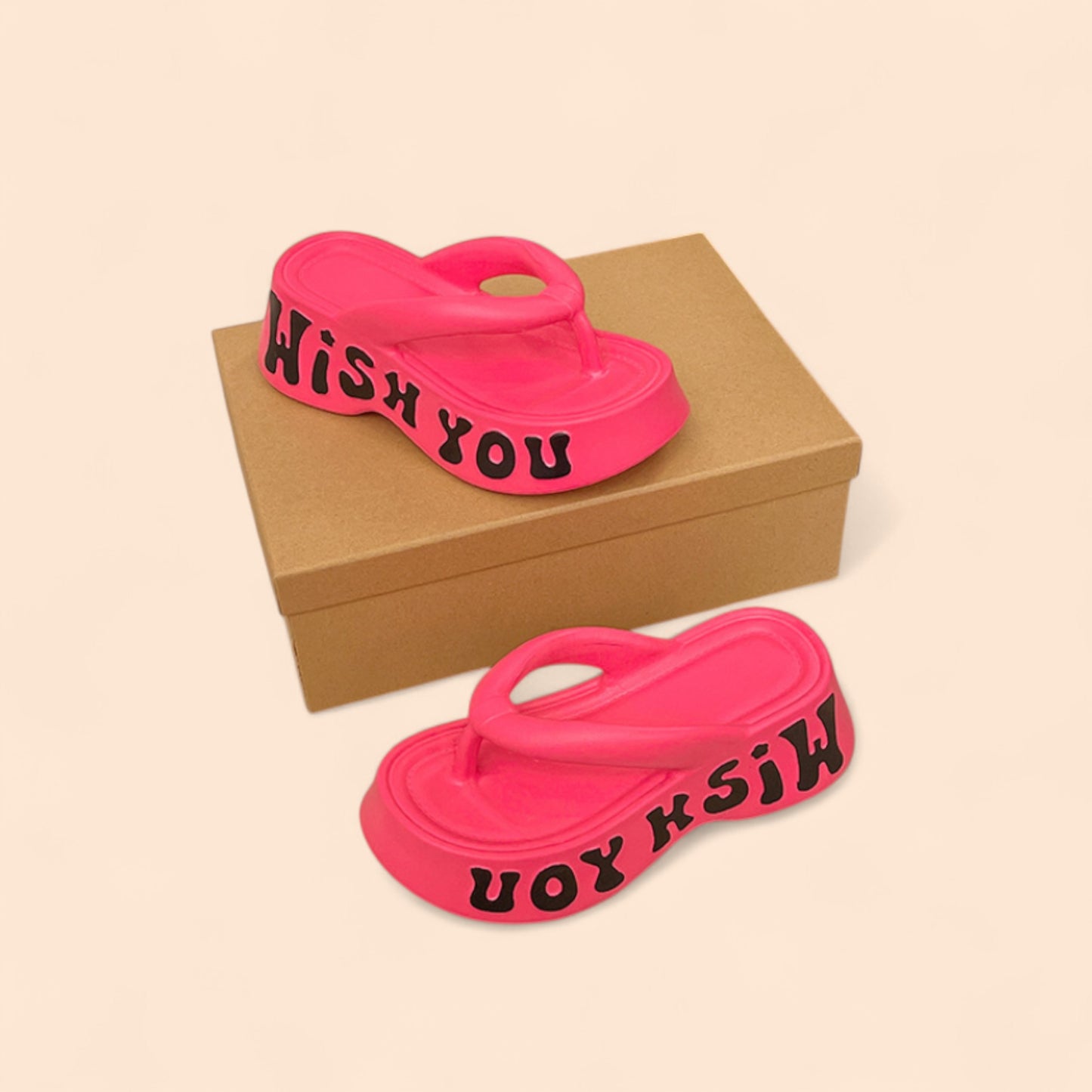 Chanclas Rojas Plataforma Roja Street