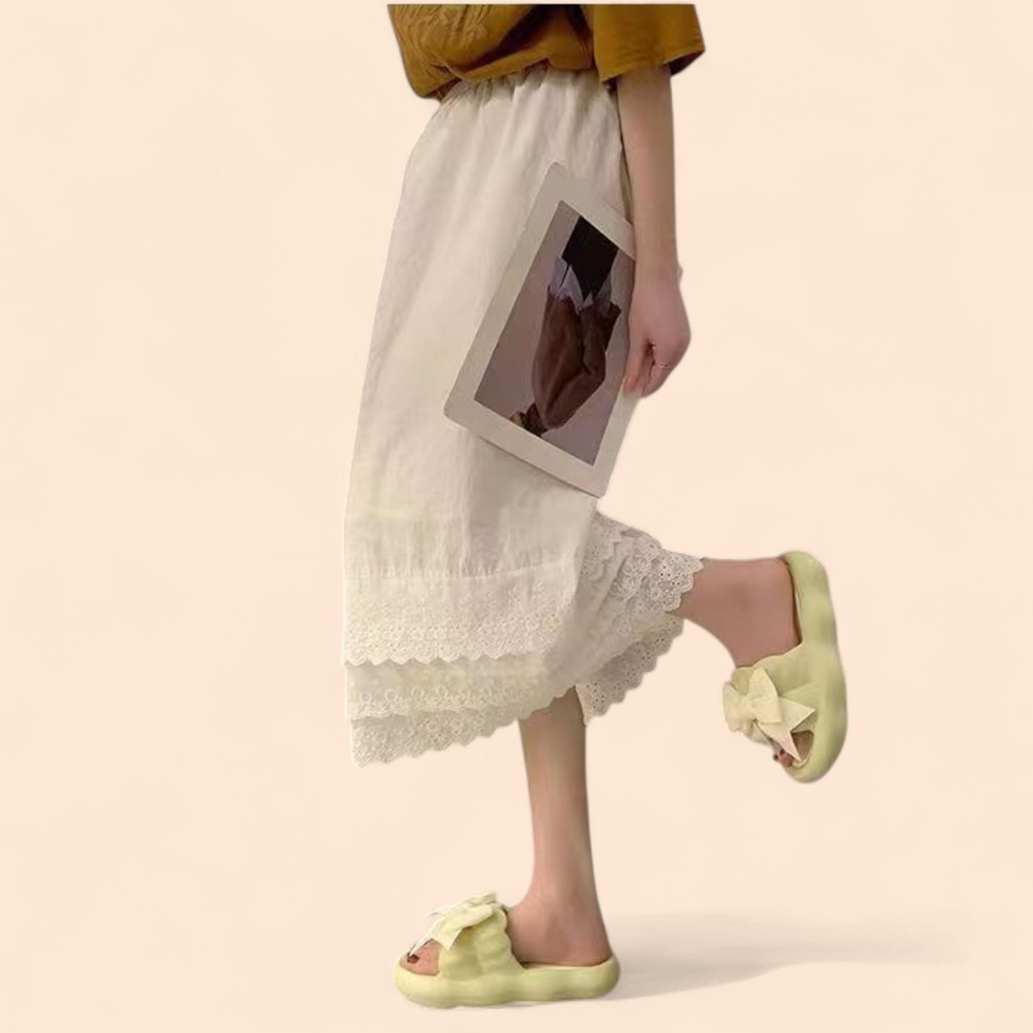 Chanclas con Plataforma Verdes Verde Lazo