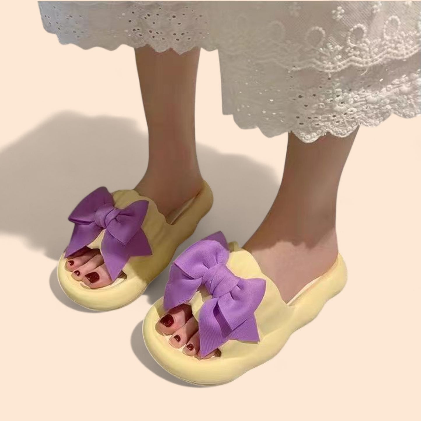 Chanclas Amarillas Plataforma Amarilla Violetta