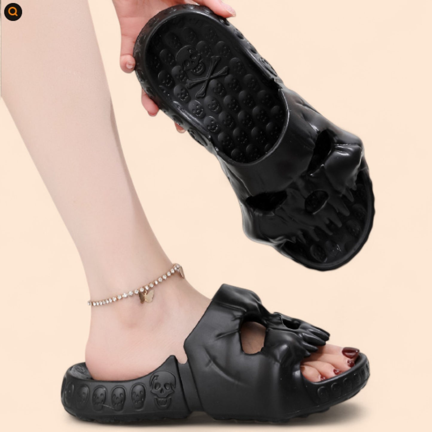 Sandalias Goticas Calavera Rebelde