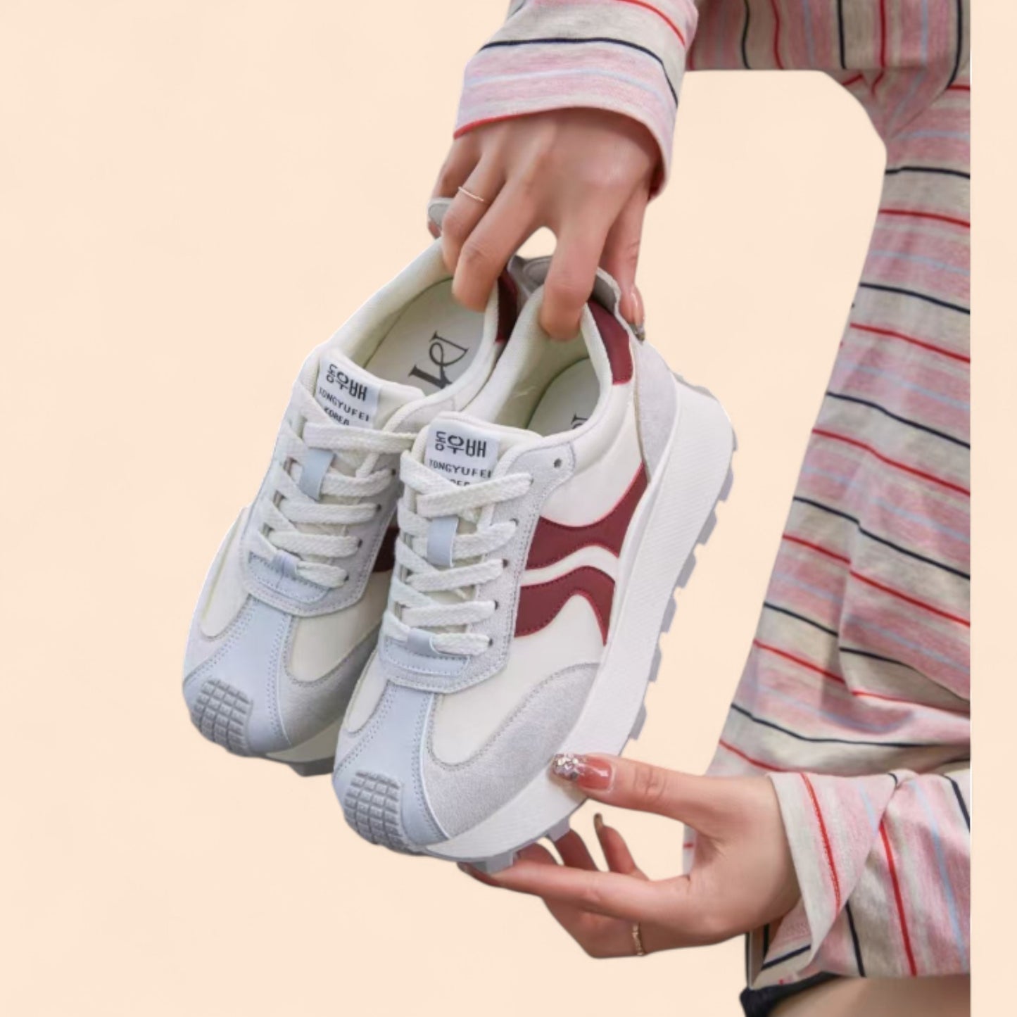 Red Women's Aurora Platform Sneakers 