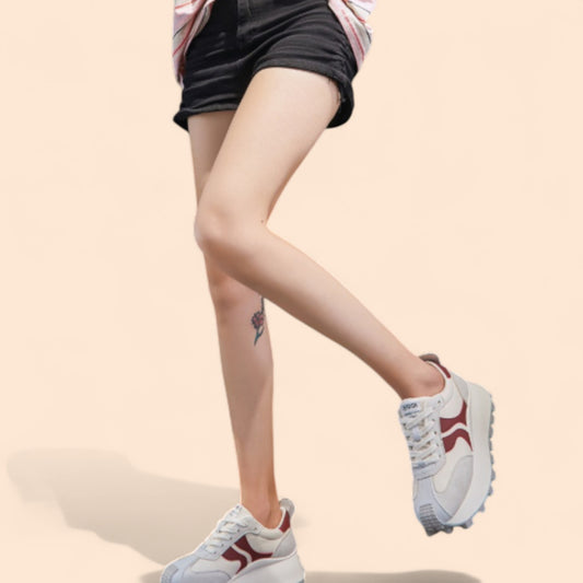 Zapatillas Rojas Mujer Plataforma Aurora