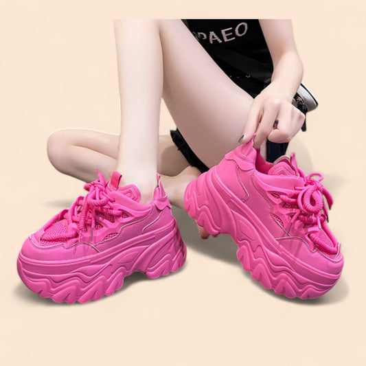 Zapatillas Rosa Plataforma Bubblex