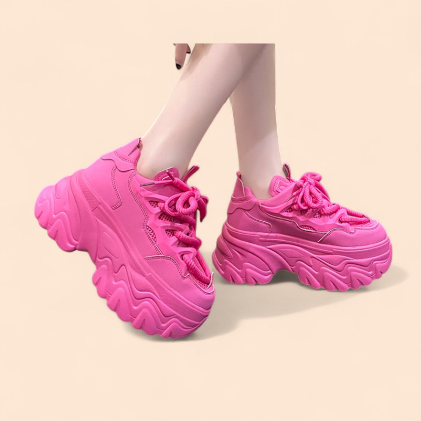Zapatillas Rosa Plataforma Bubblex
