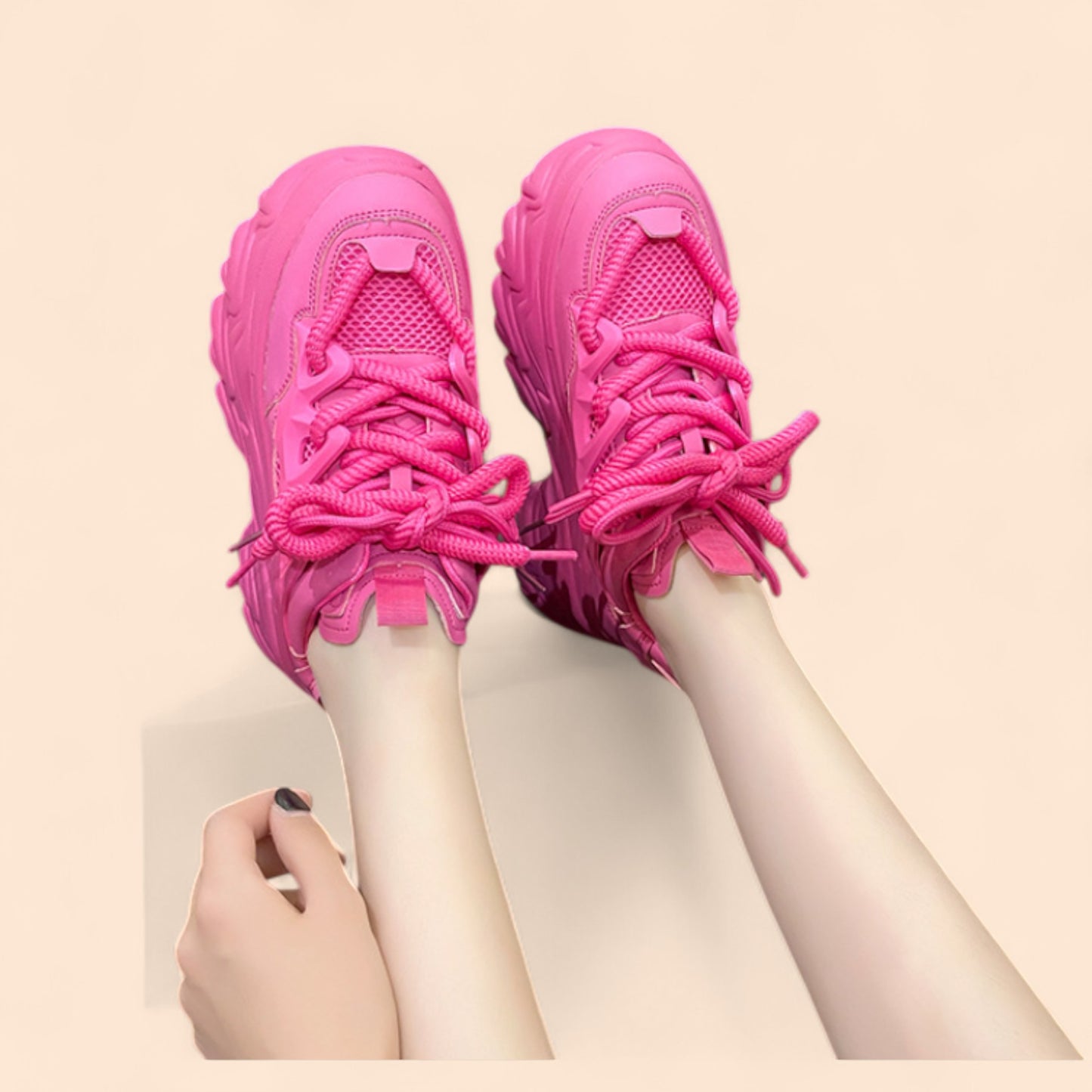 Zapatillas Rosa Plataforma Bubblex