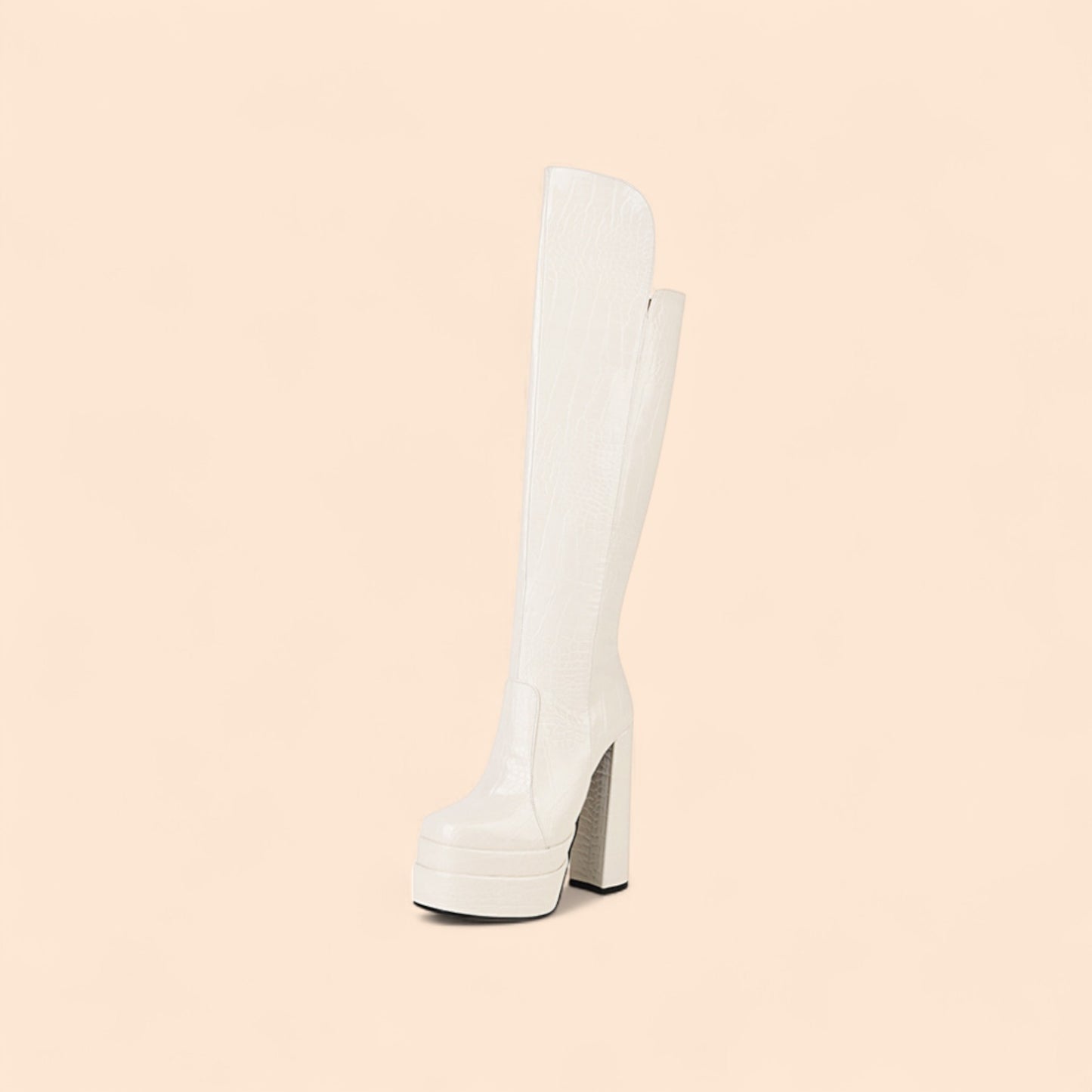 Botas Blancas Plataforma Astral