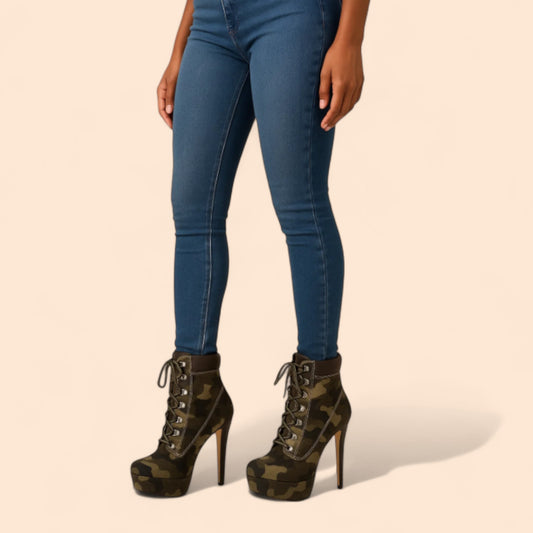 Botas Militares Plataforma Guerrera