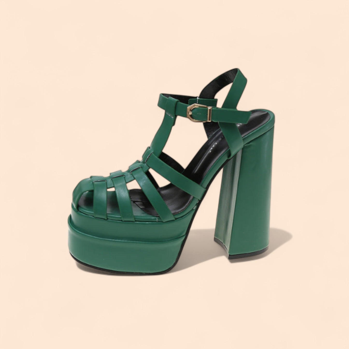 Sandalias Plataforma Verdes Power Chic
