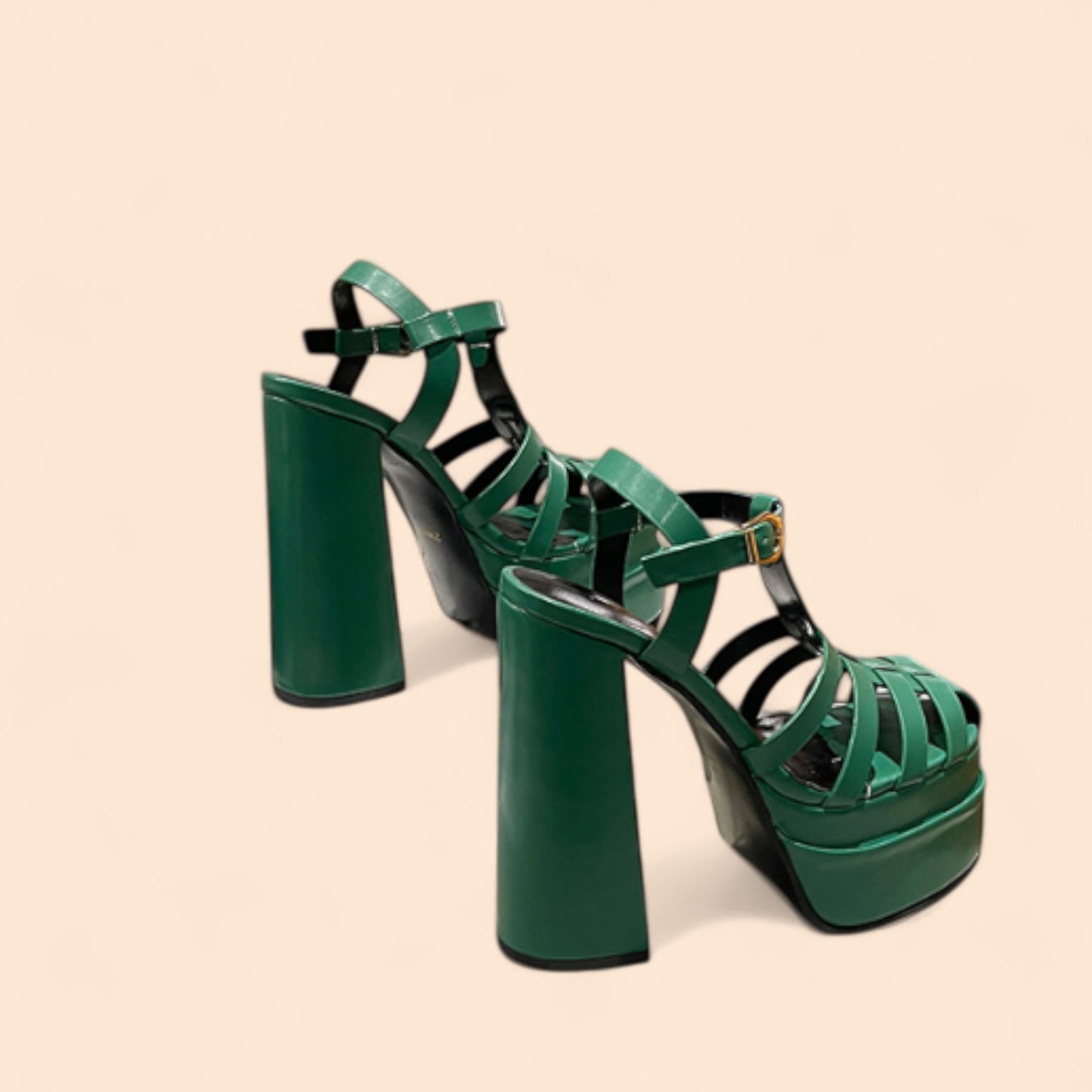 Sandalias Plataforma Verdes Power Chic