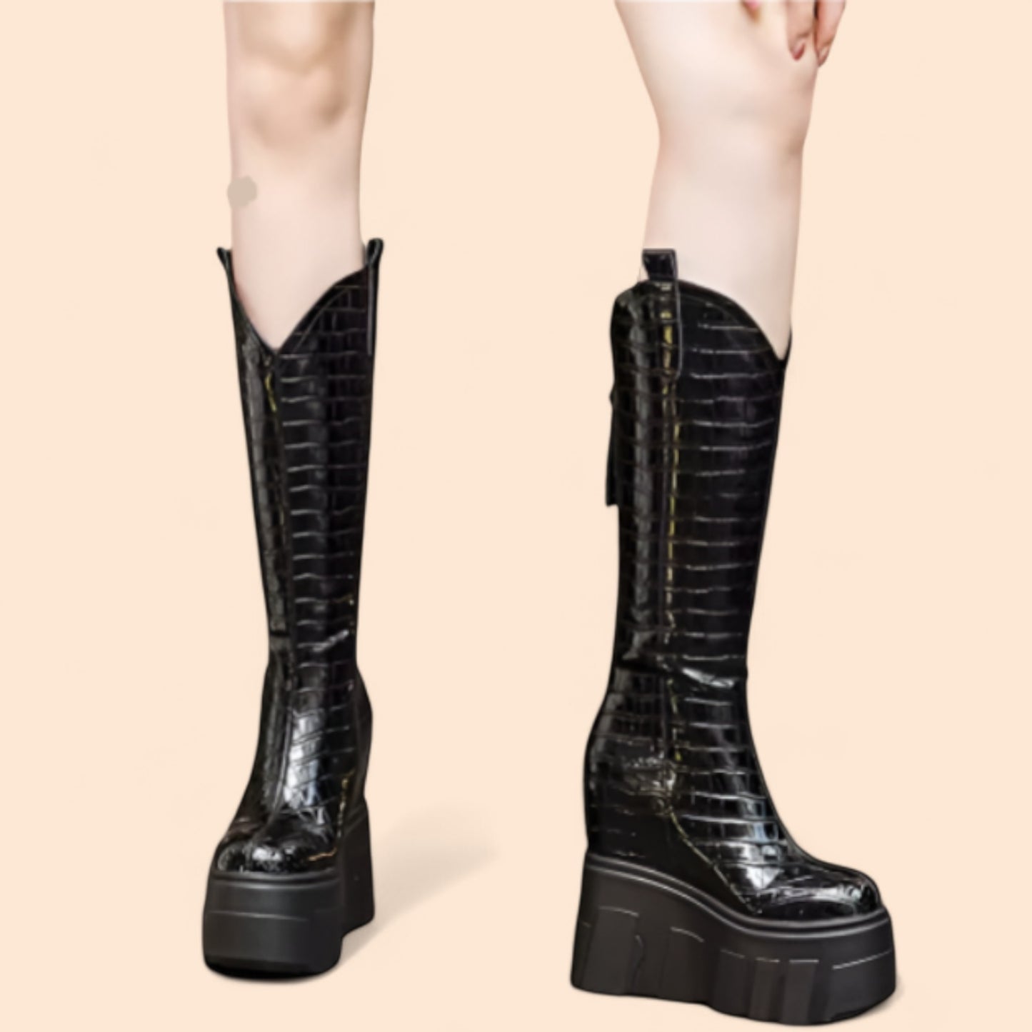 Botas Negras Plataforma Street Power