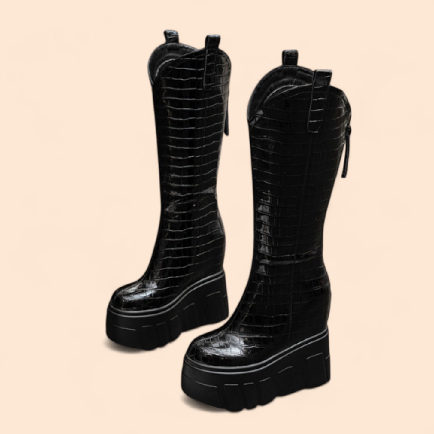 Botas Negras Plataforma Street Power