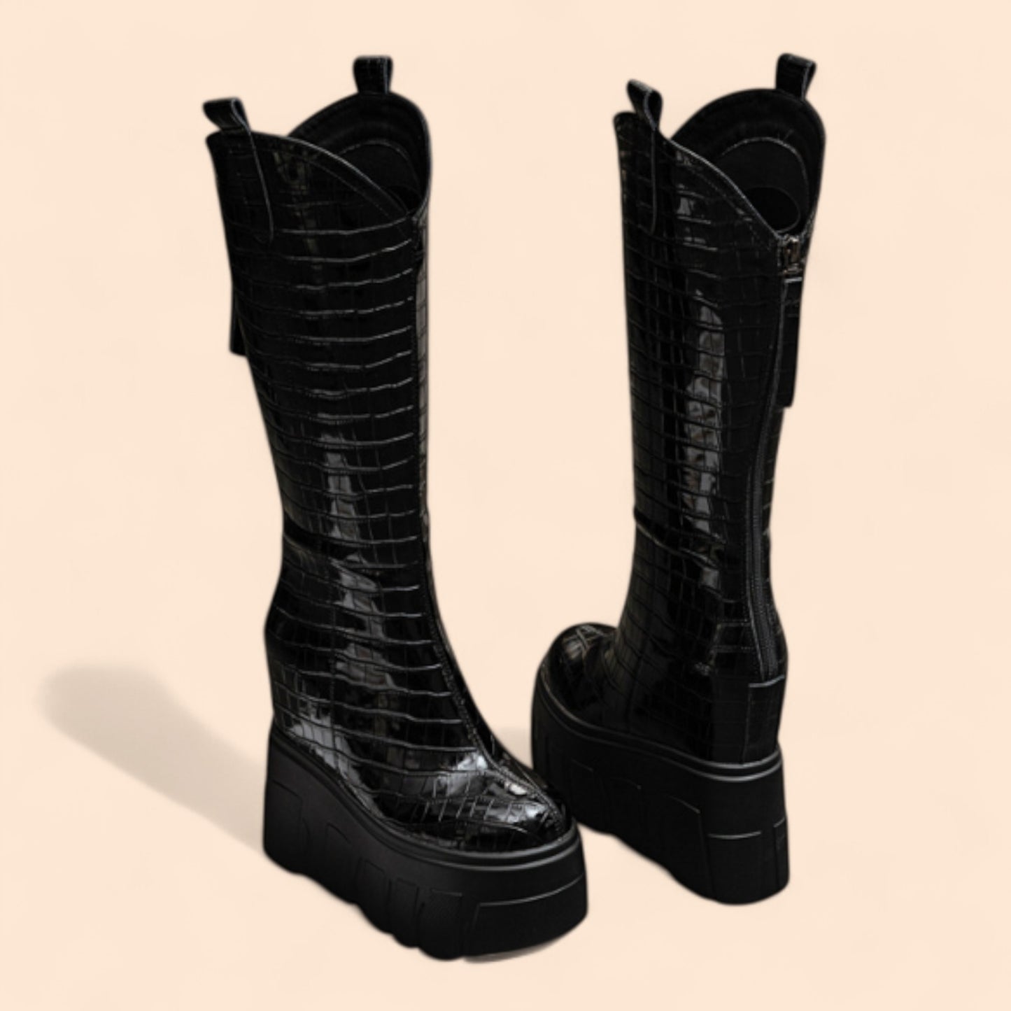 Botas Negras Plataforma Street Power