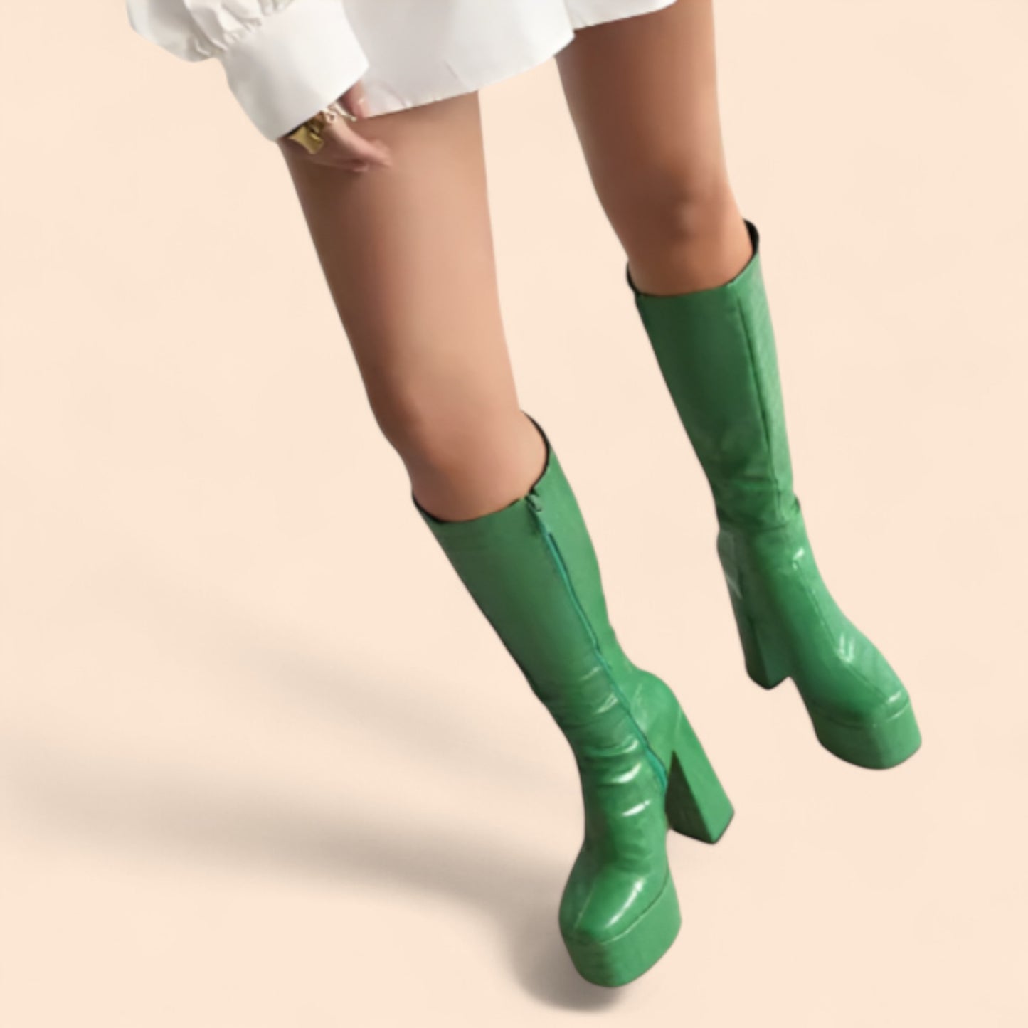 Botas Verdes Plataforma  Valkyria