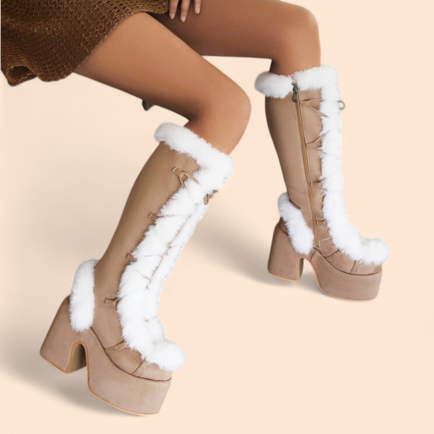 Botas Marrones Plataforma Winter Chic