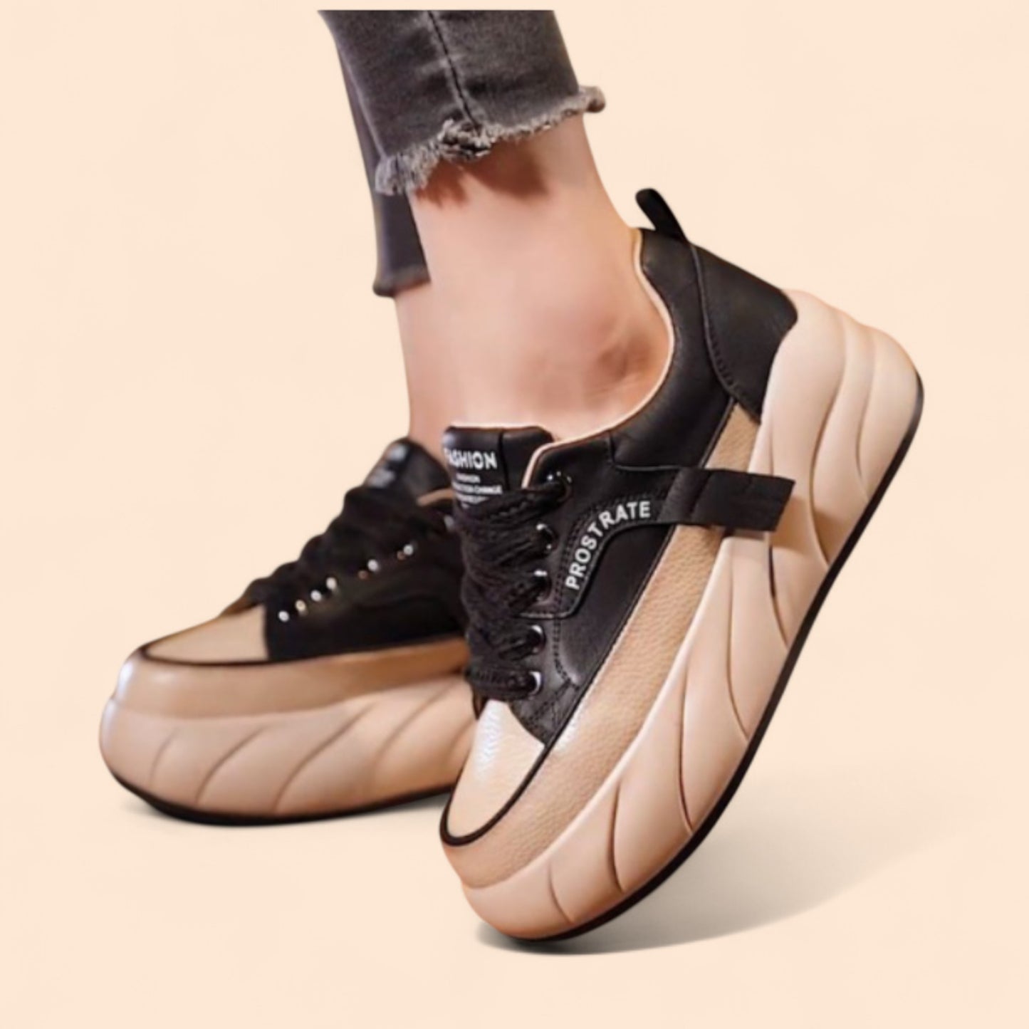 Zapatillas Negras Con Plataforma Urban Elevate