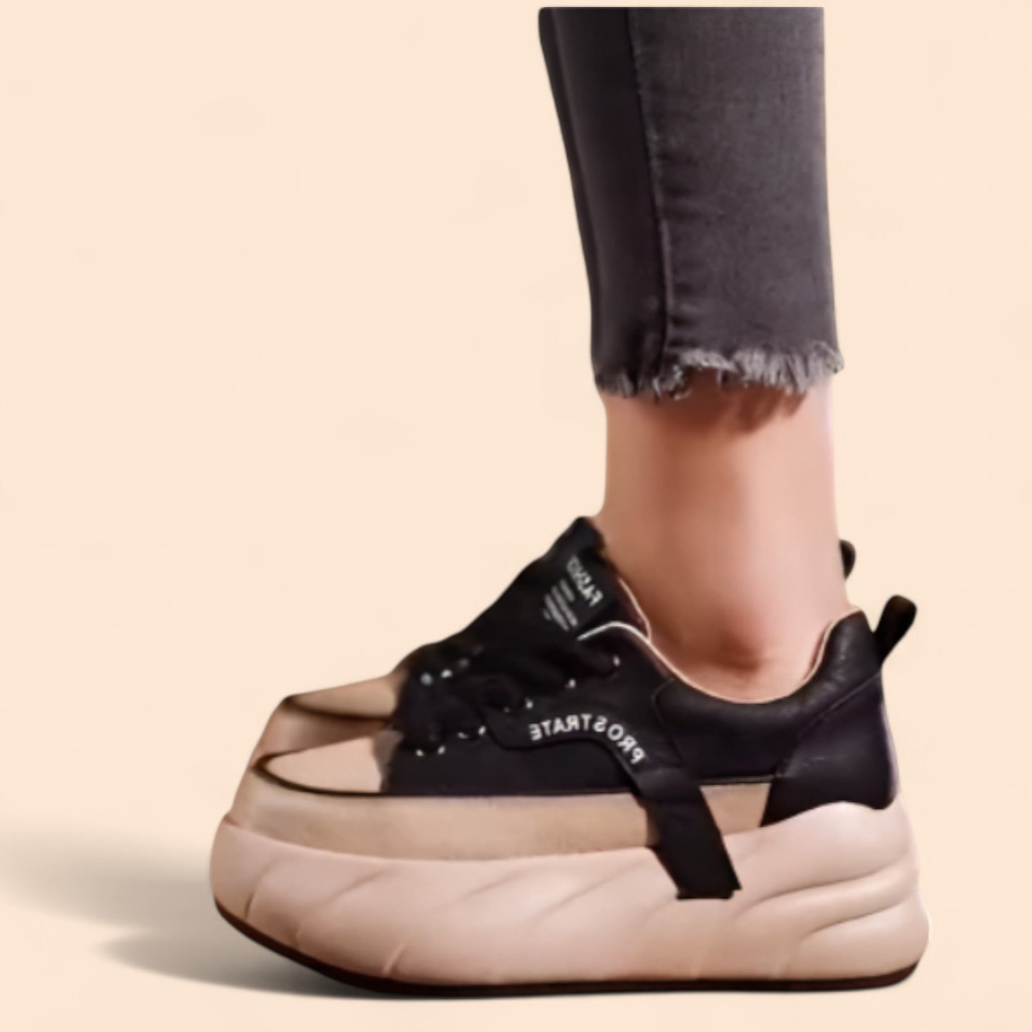 Zapatillas Negras Con Plataforma Urban Elevate