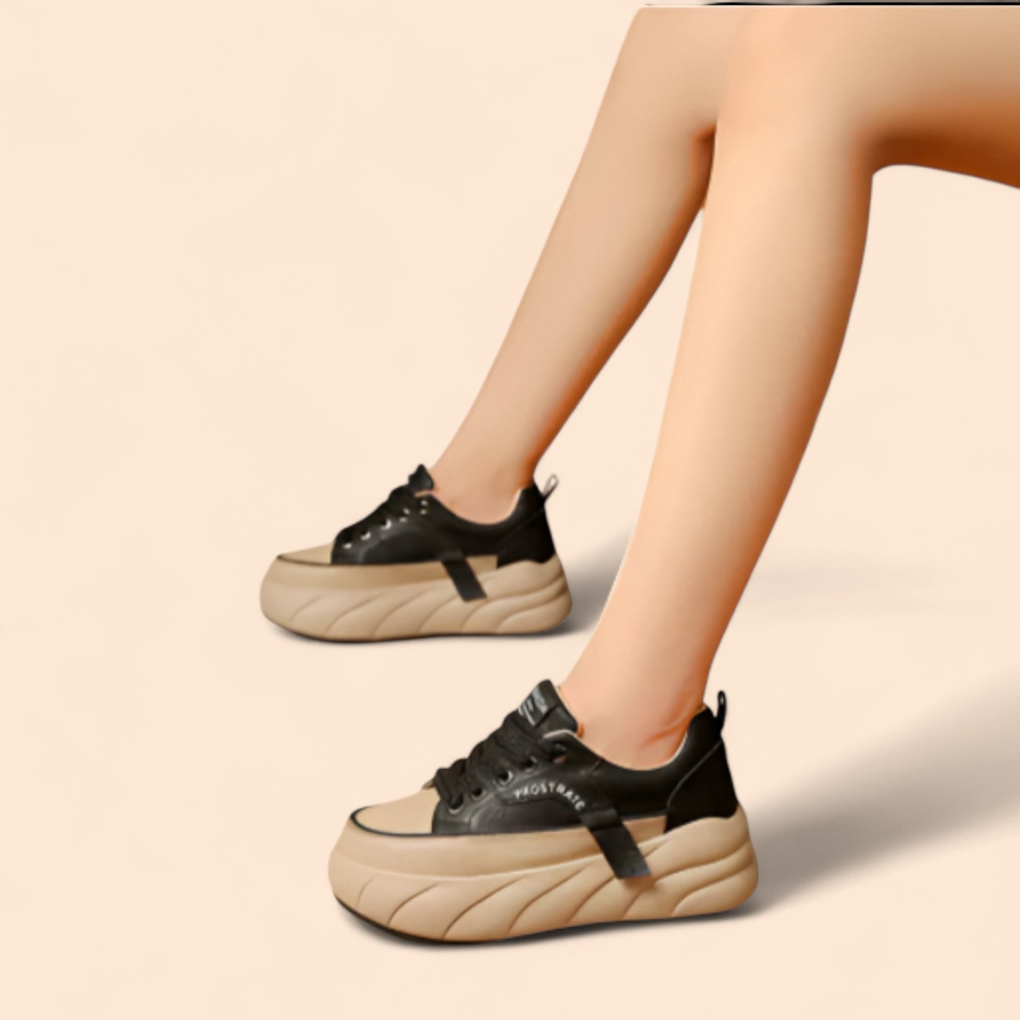 Zapatillas Negras Con Plataforma Urban Elevate
