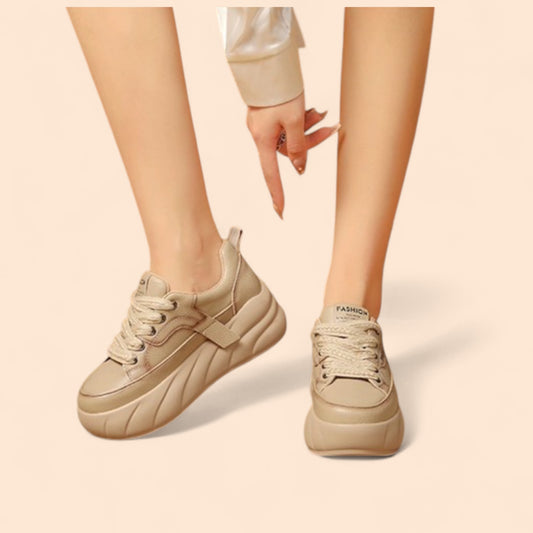 Zapatillas Beige Plataforma Urban Elevate