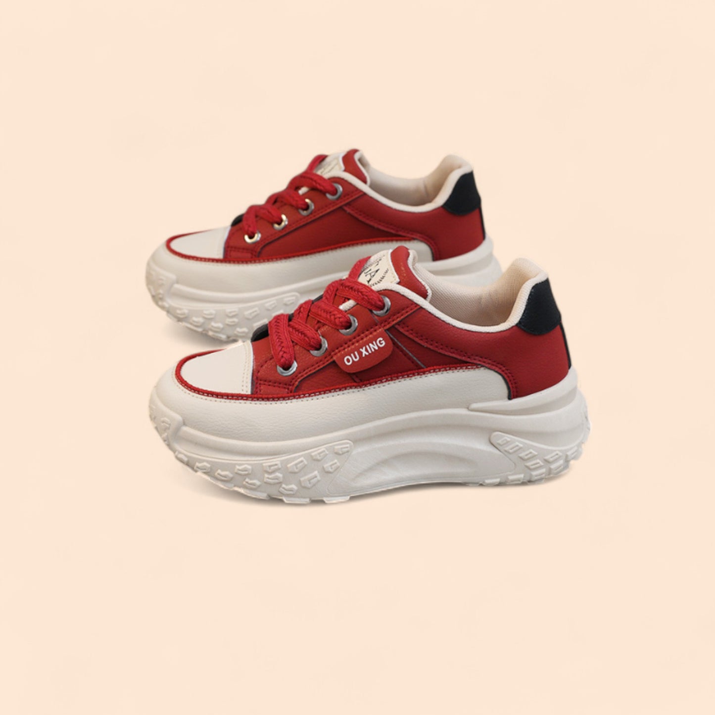 Zapatillas Rojas Mujer Plataforma Extremo Motion