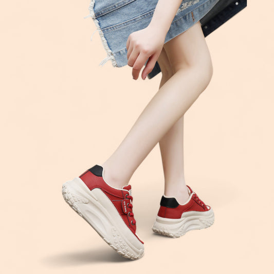 Zapatillas Rojas Mujer Plataforma Extremo Motion
