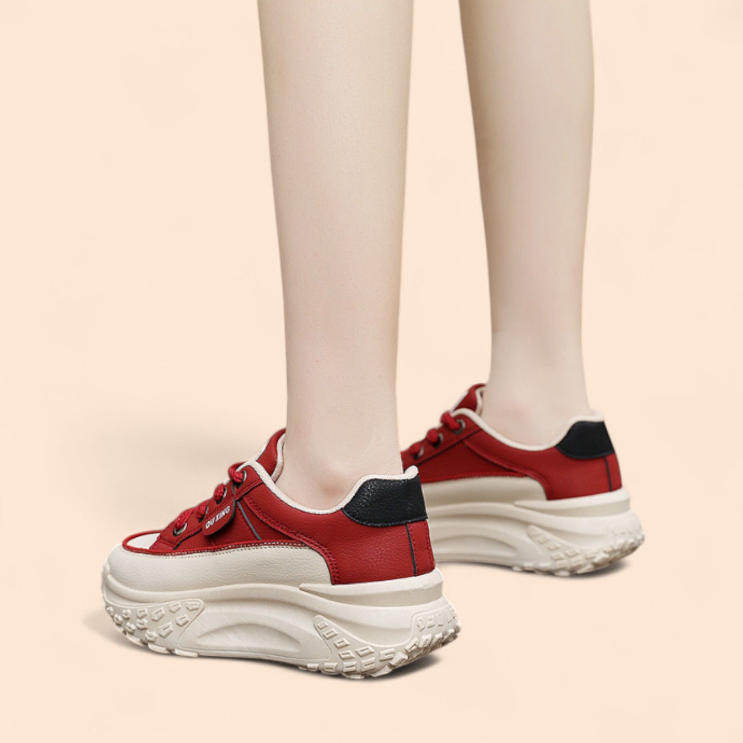 Zapatillas Rojas Mujer Plataforma Extremo Motion