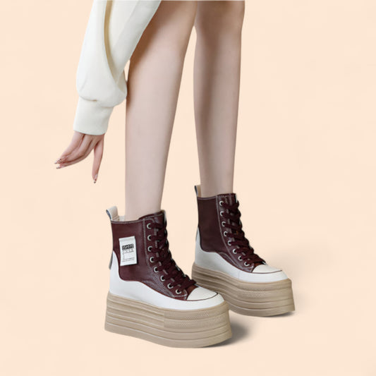 Zapatillas Marrones Plataforma Titania
