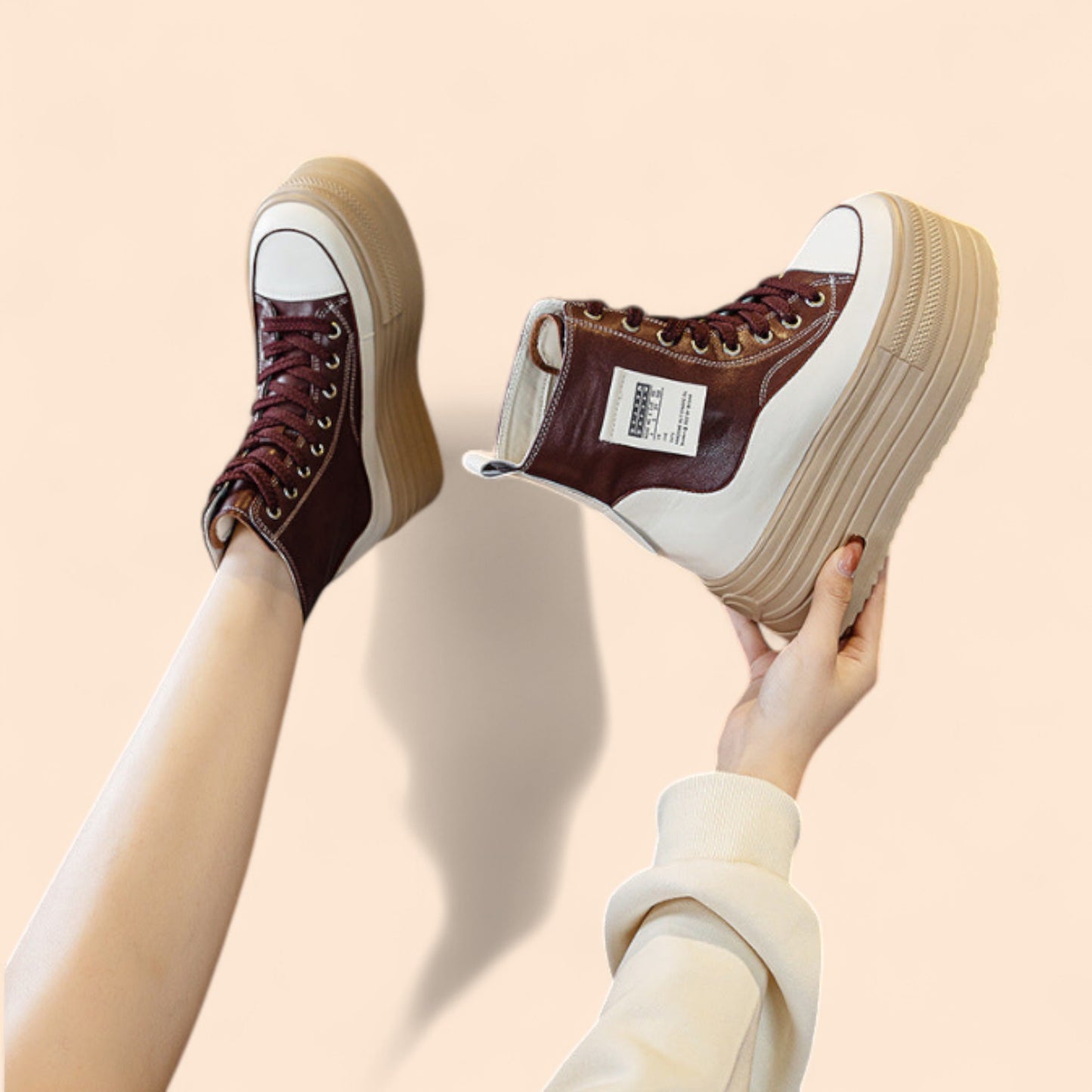 Zapatillas Marrones Plataforma Titania