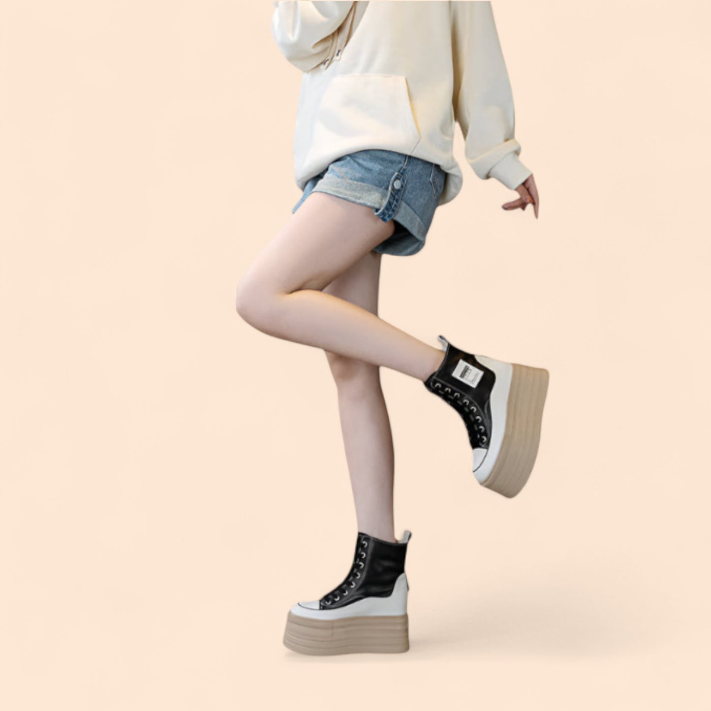 Zapatillas Negras Con Plataforma Titania