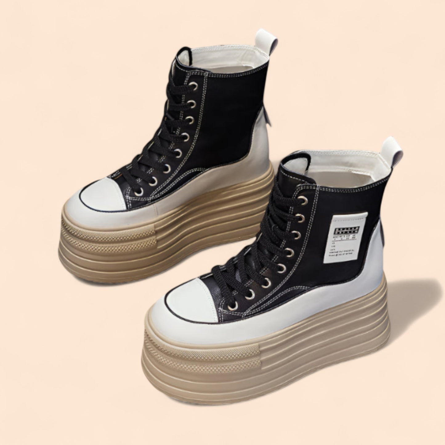 Zapatillas Negras Con Plataforma Titania