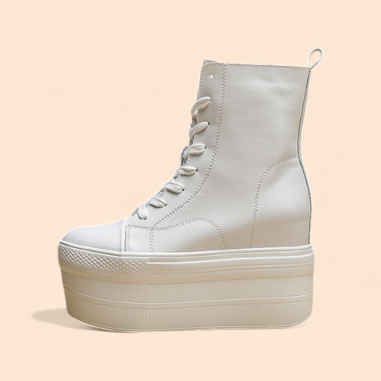 Zapatillas Blancas Plataforma Ares