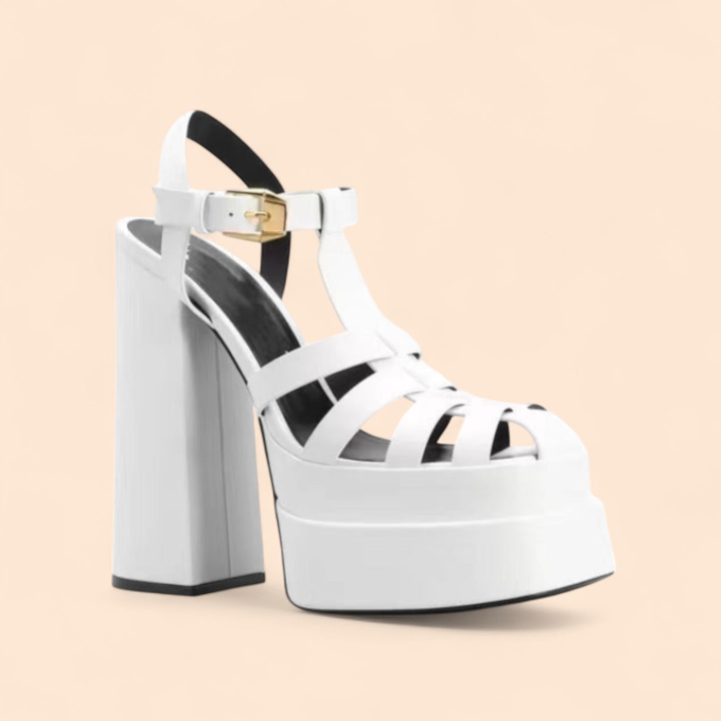 Sandalias Plataforma Blancas Power Chic