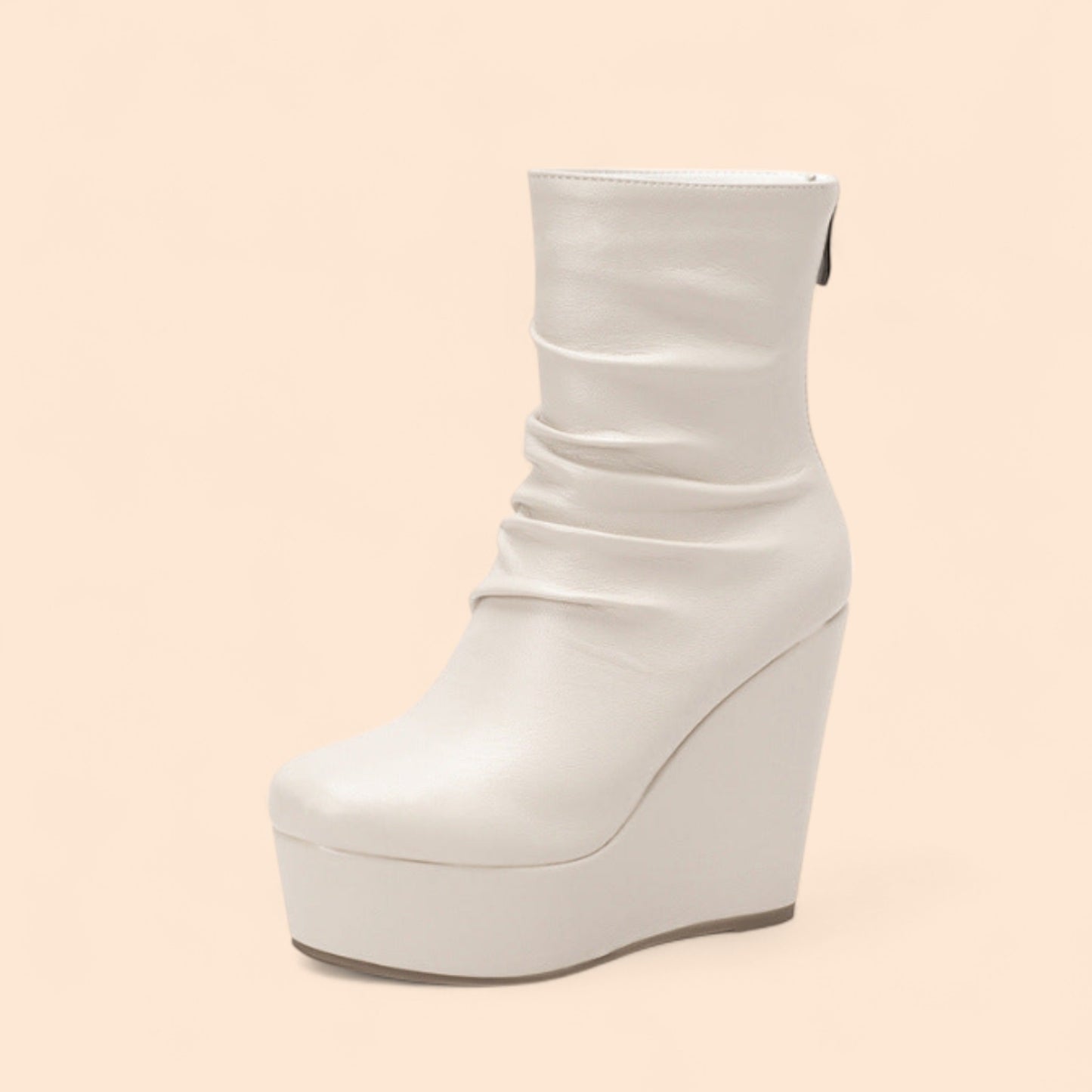 Botines Plataforma Beige Eterna