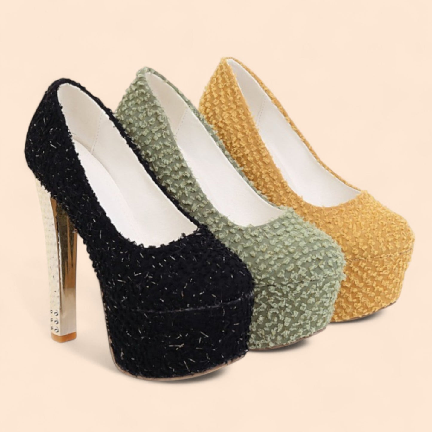 Sandalias Negras Plataforma Soberana