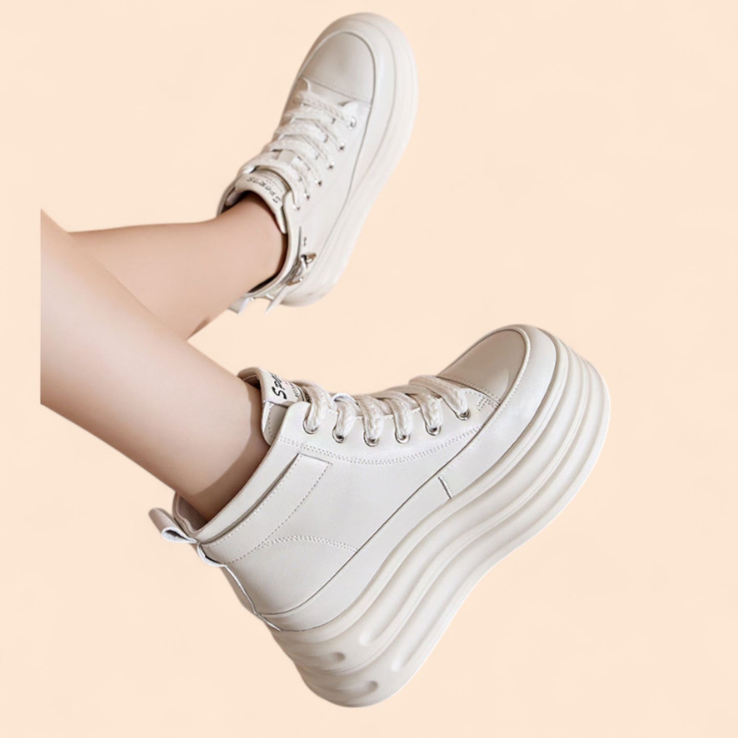 Zapatillas Blancas Plataforma Eclipse