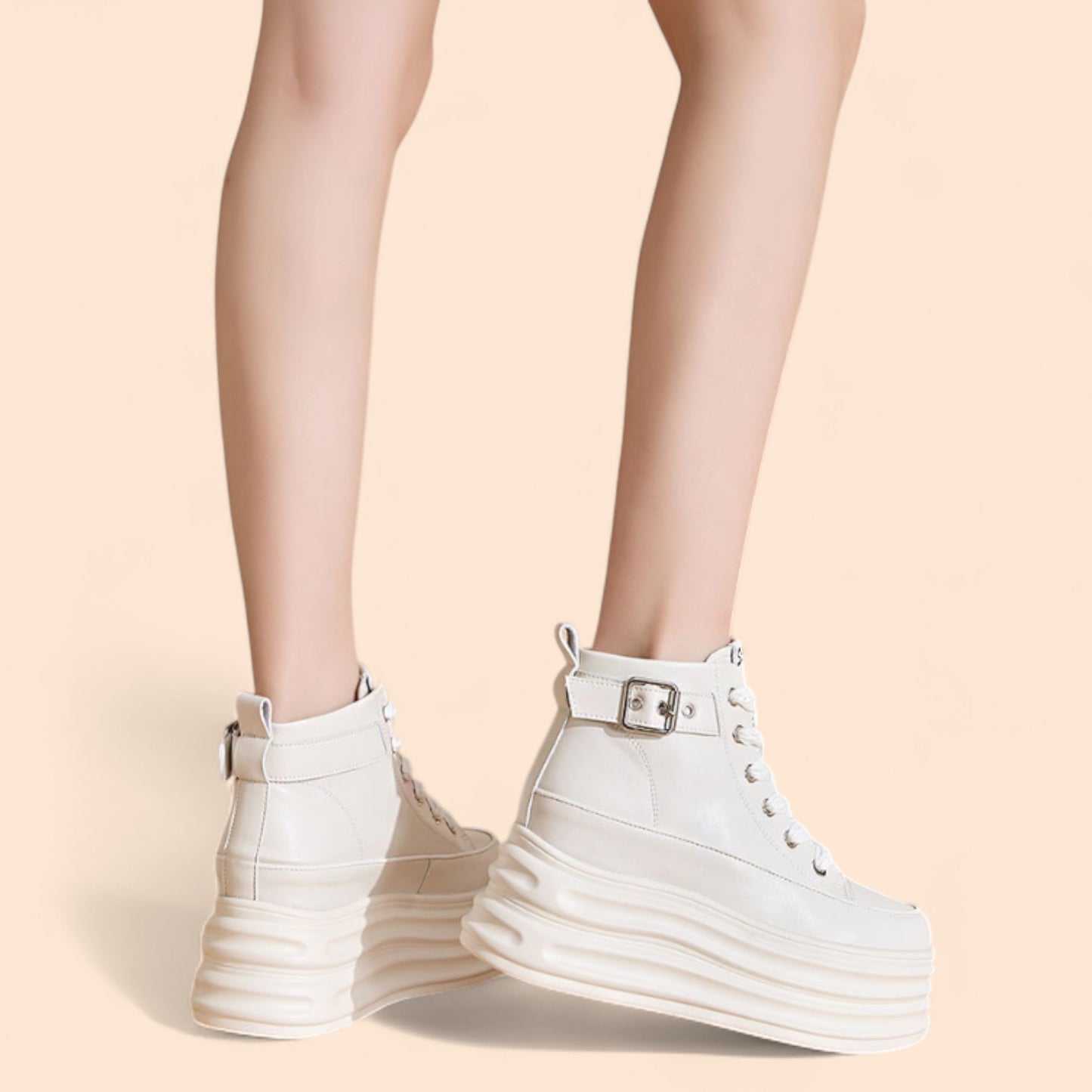 Zapatillas Blancas Plataforma Eclipse