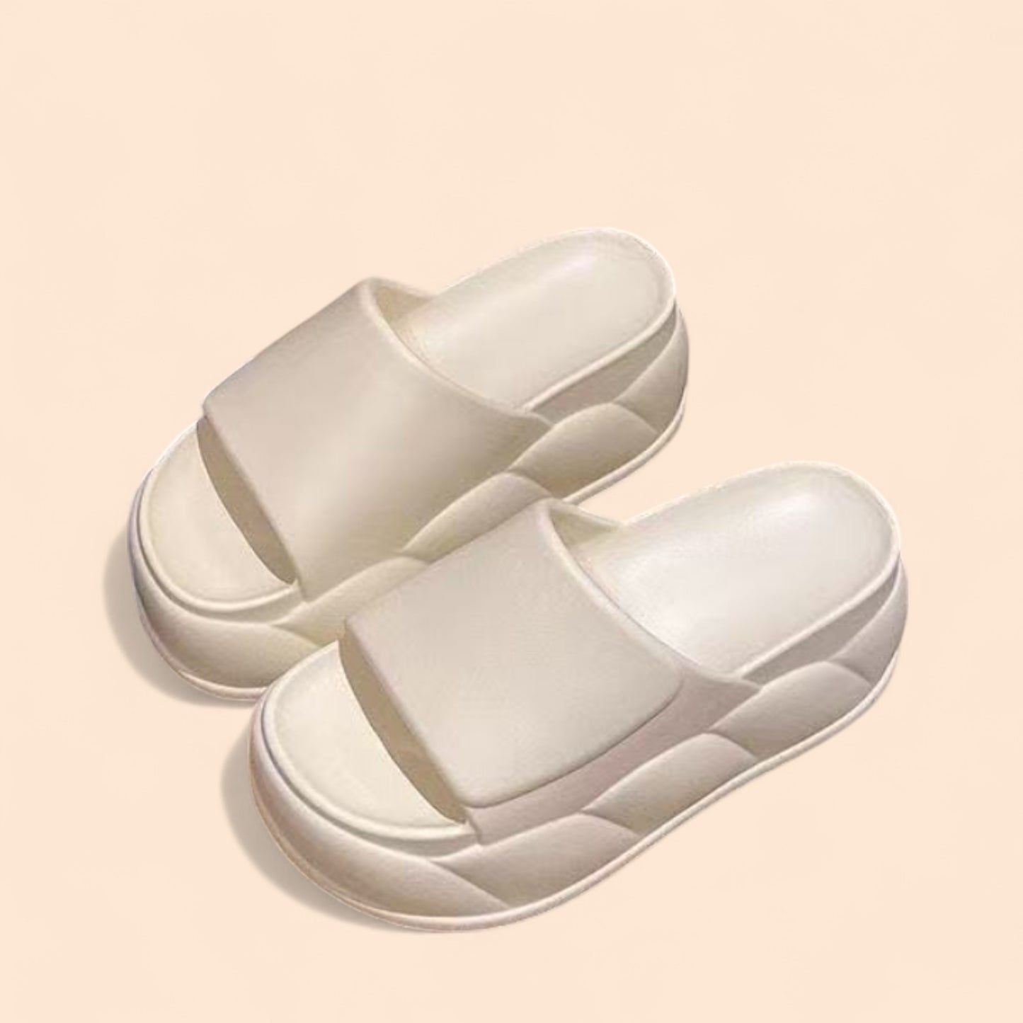 Chanclas Blancas Plataforma Bruma