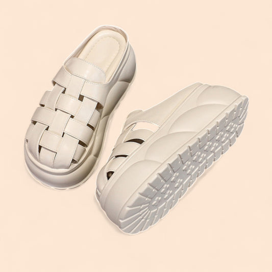 Chanclas Blancas Plataforma Formentera