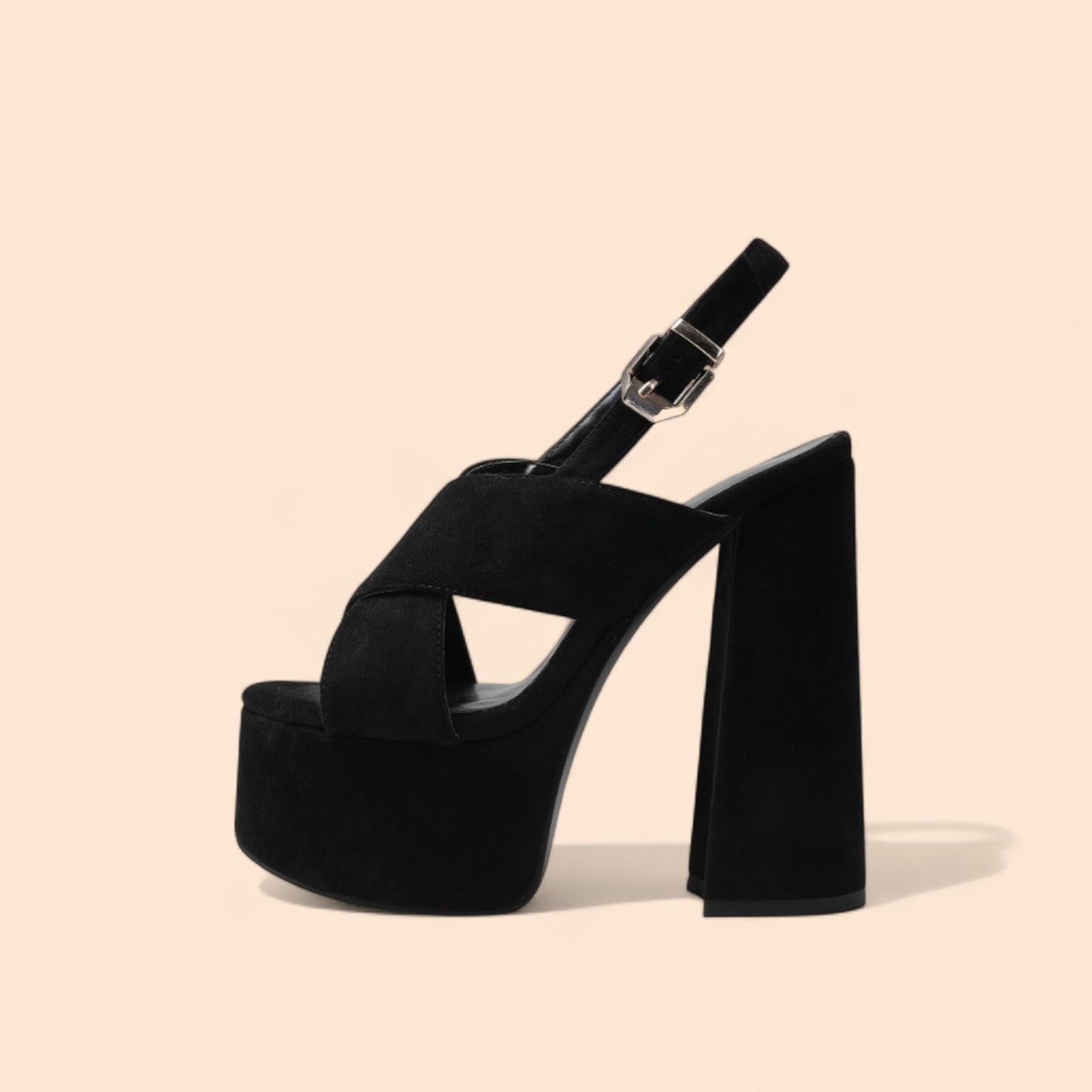 Sandalias Negras Plataforma Luna Negra