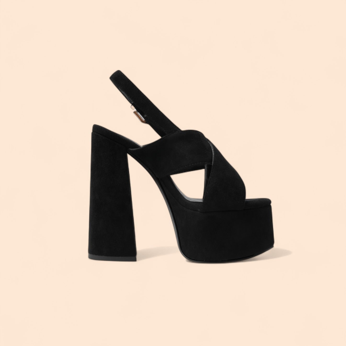 Sandalias Negras Plataforma Luna Negra